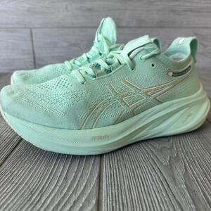 Asics Womens Gel Nimbus 26 Mint Green Currex Running Shoes Sneakers Size 8.5